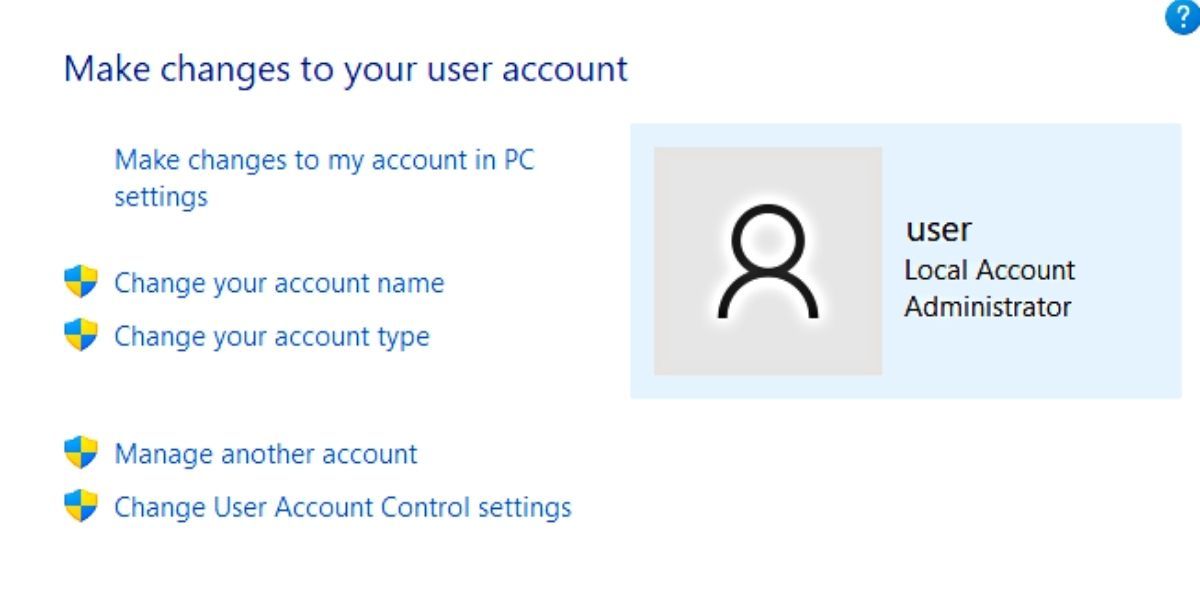 administrator account on windows pc