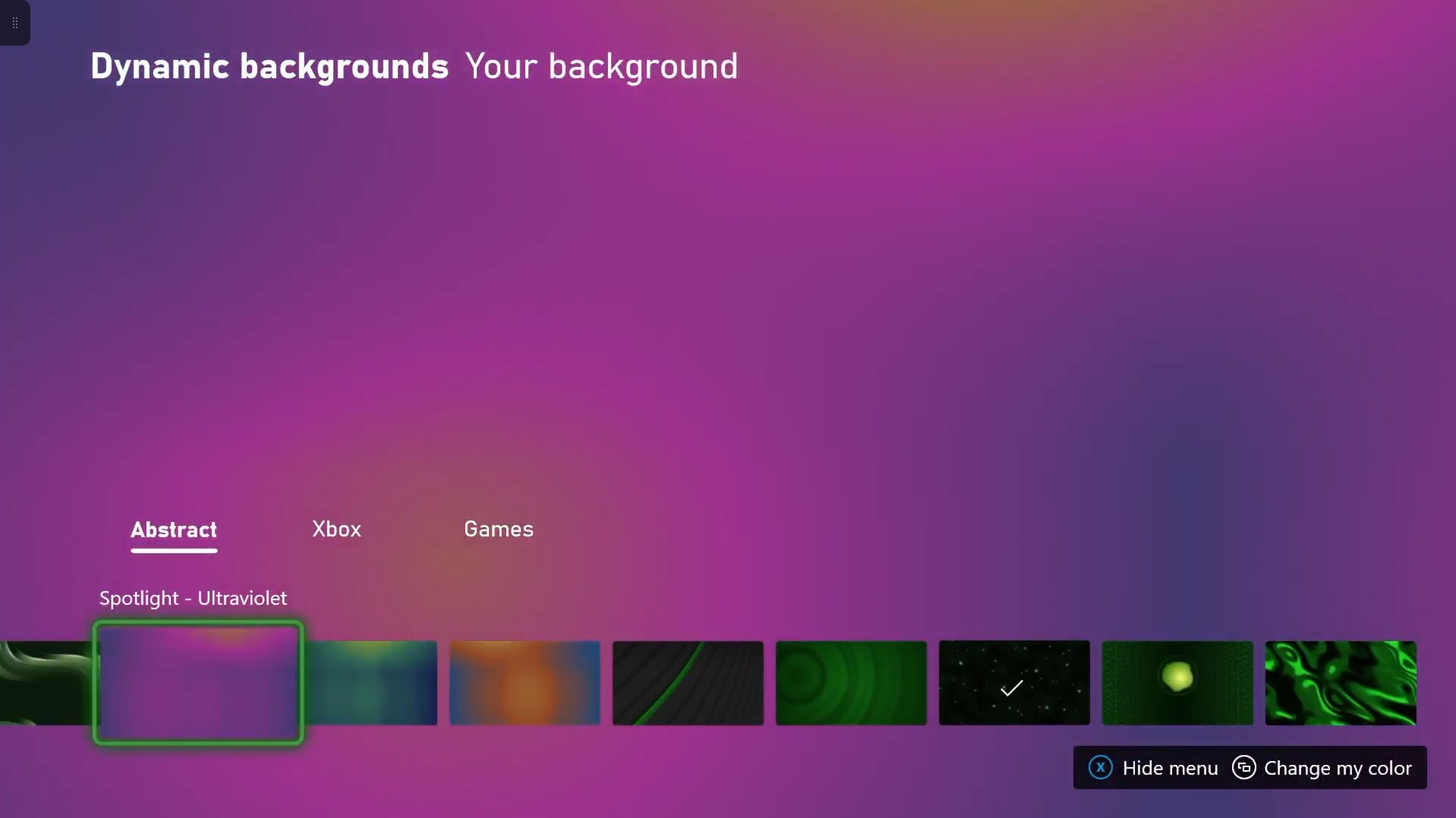 Xbox Ultraviolet Background