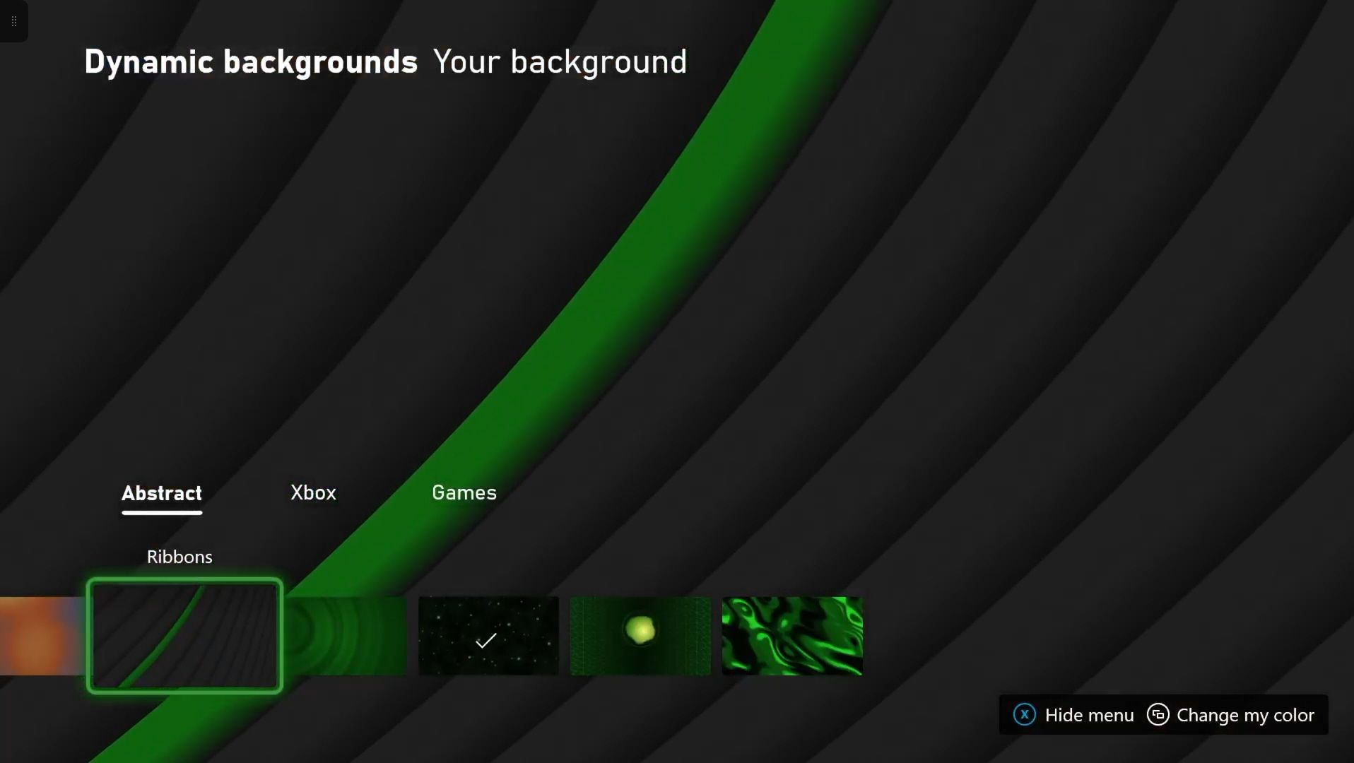 Xbox Ribbons Background