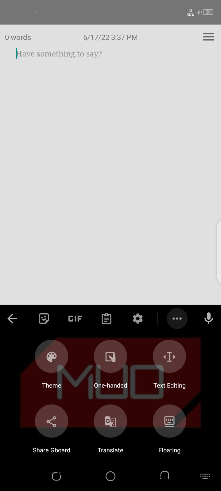 How to translate within the Gboard app
