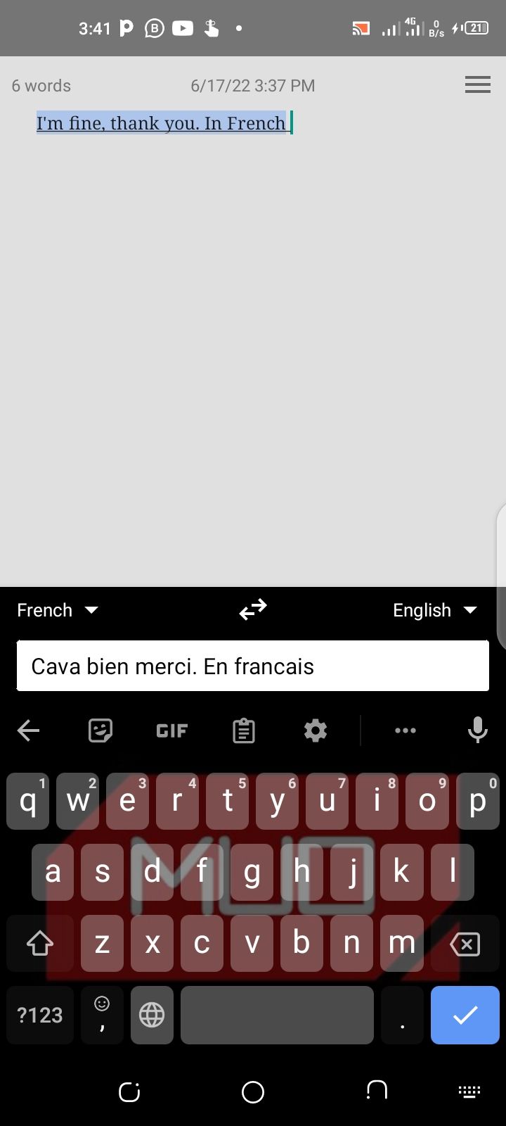 Google Translate on Gboard