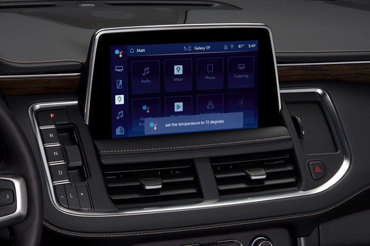 Android Auto running in a Chevrolet Tahoe 