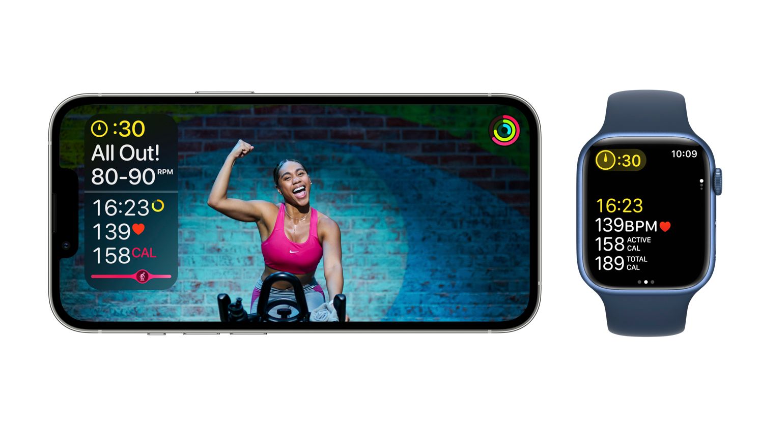 صفحه نمایش تمرین Apple Fitness+ در آیفون و اپل واچ