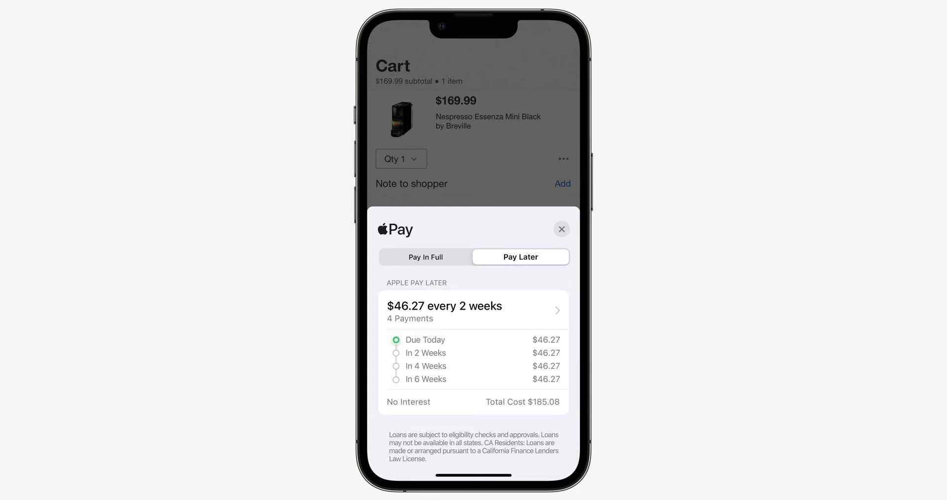 Apple Pay Later in iOS 16