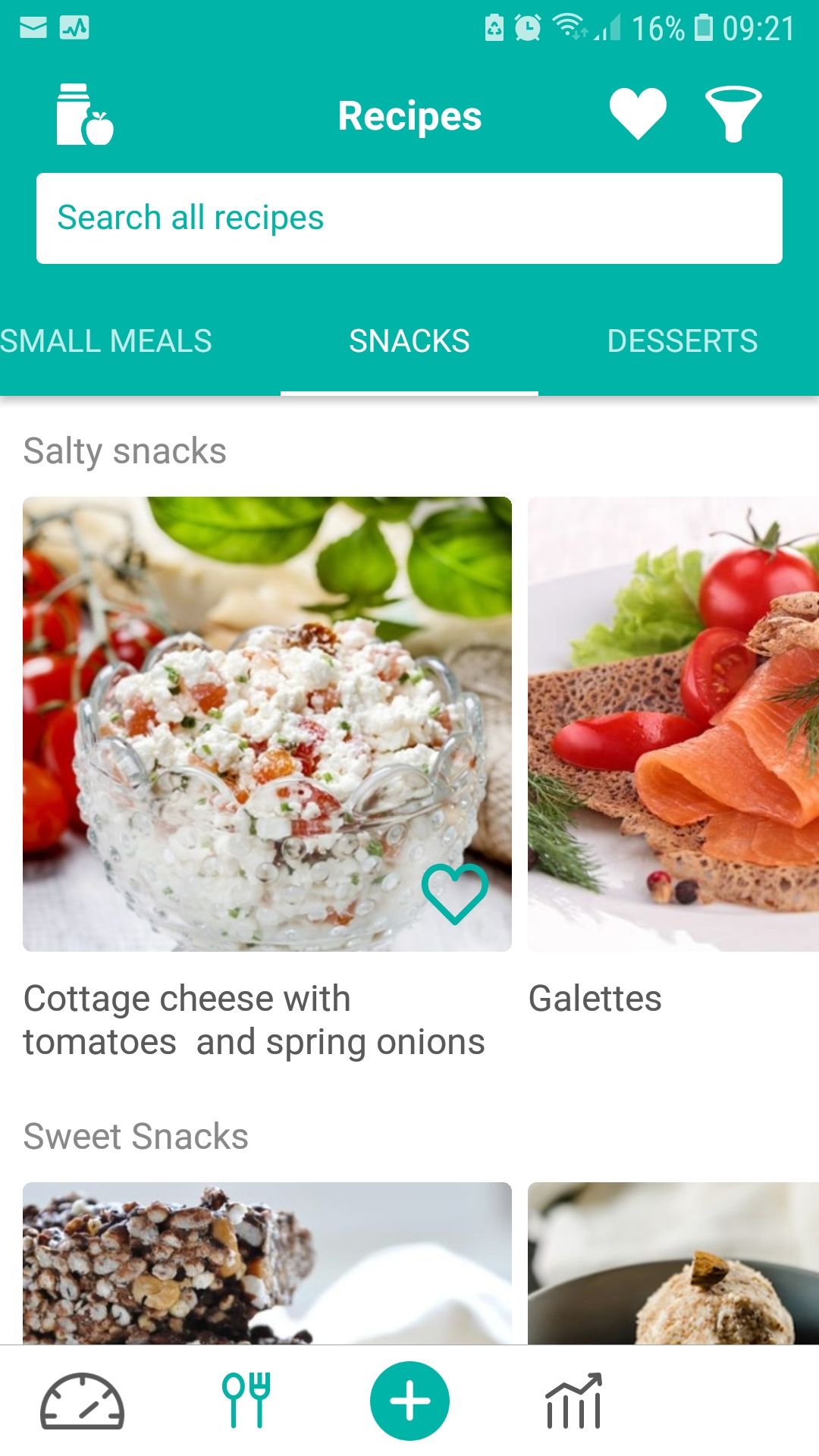 Cara Care mobile IBS app snack recipes