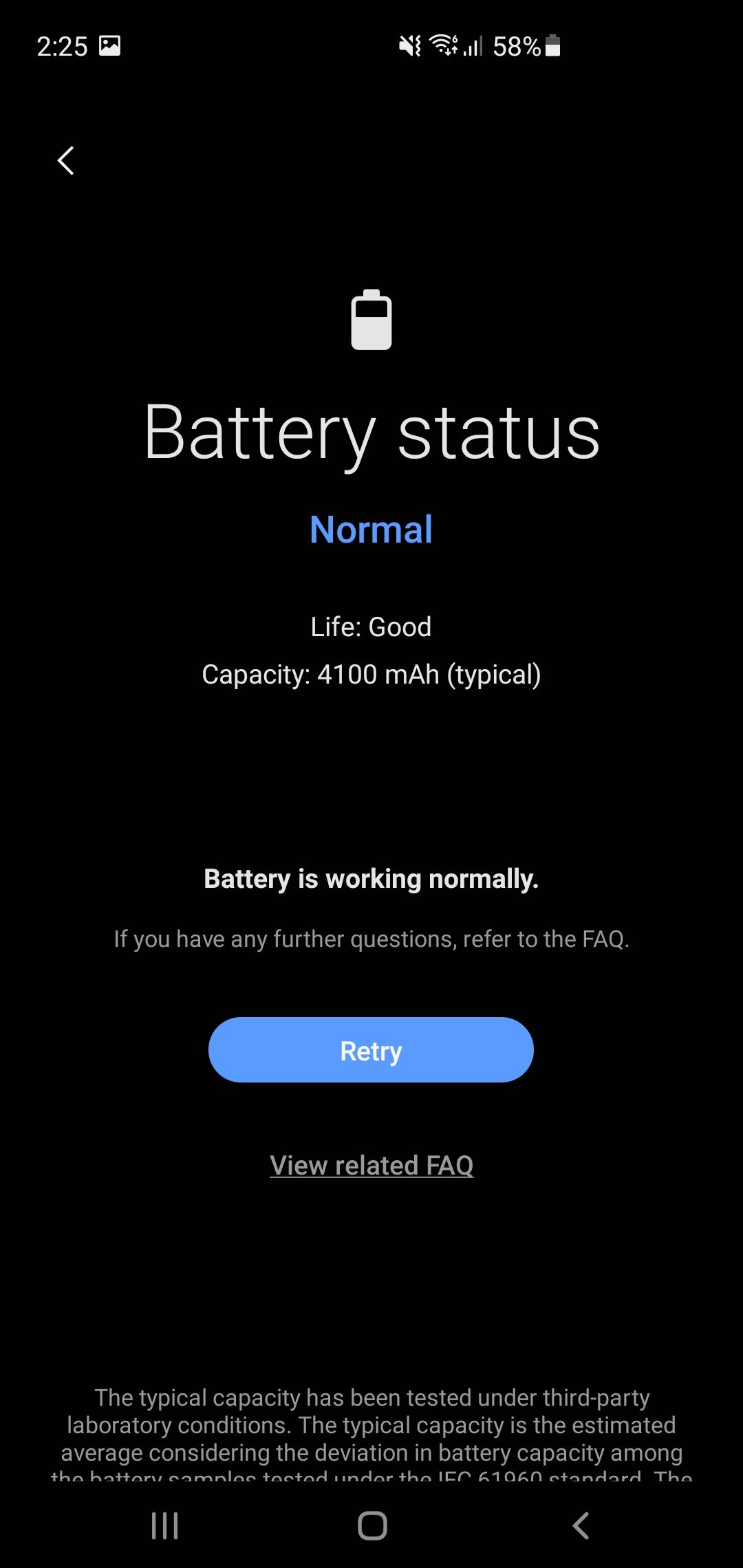 Checking Battery Status in Samsung Members App