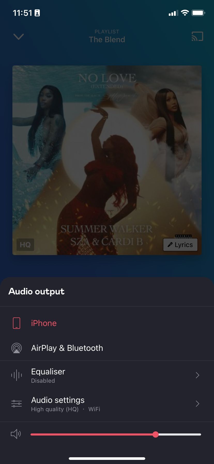 Deezer equalizer disable on iOS