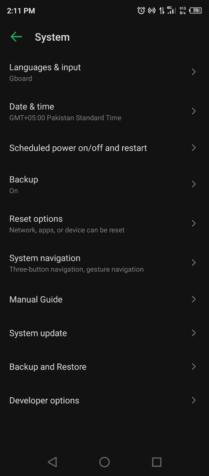 Developer Options in Android Settings