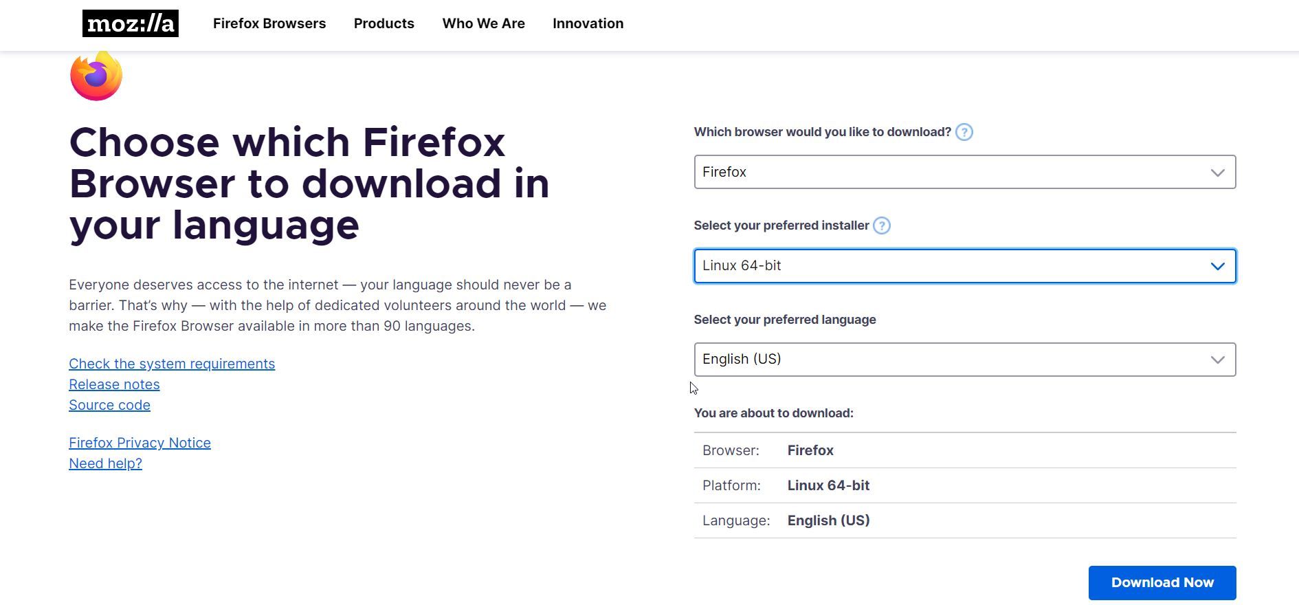 Firefox 102 Linux 64-bit download