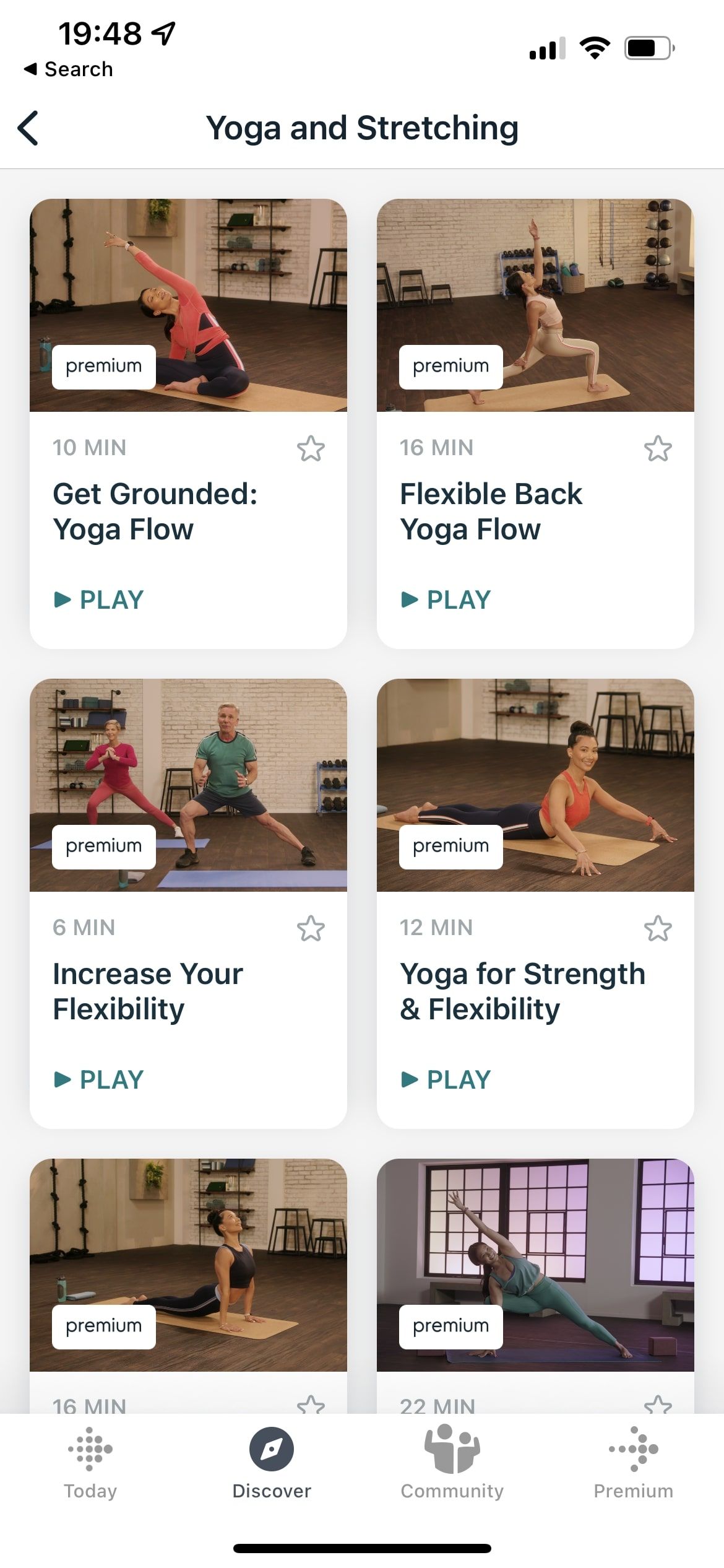 Fitbit Premium Guided Programs for yoga and stretching