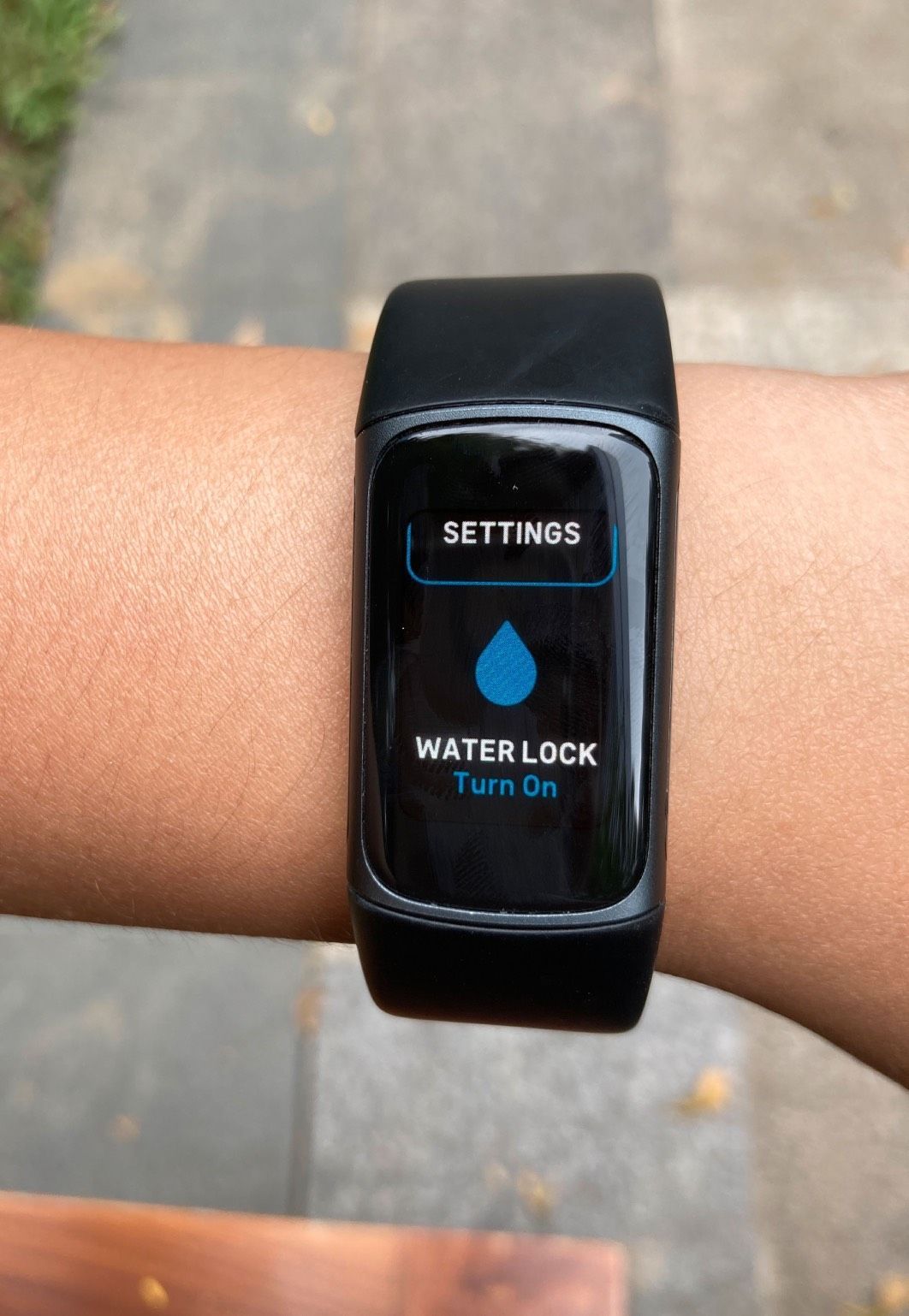 Fitbit water lock feature