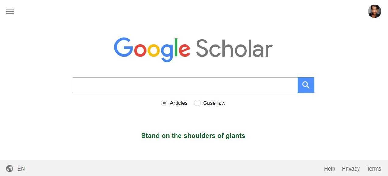 Google Scholar website psge