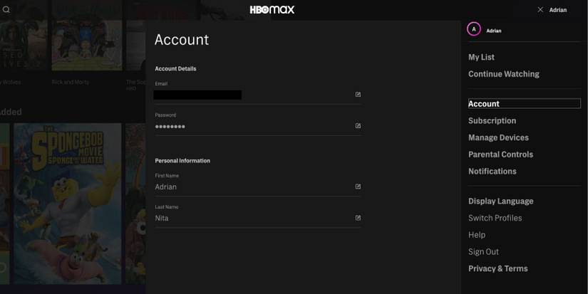 How to Change Your HBO Max Password