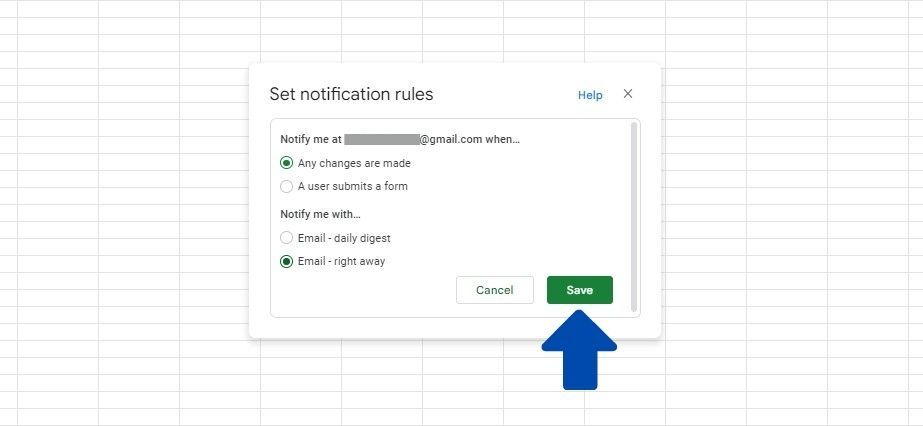 How to Enable Google Sheets Email Notifications Part 3