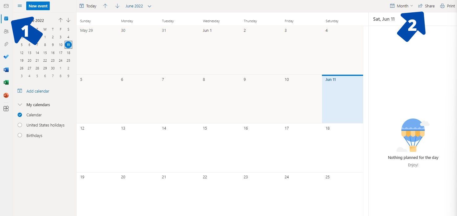 How to Share a Calendar on the Outlook Web App 
