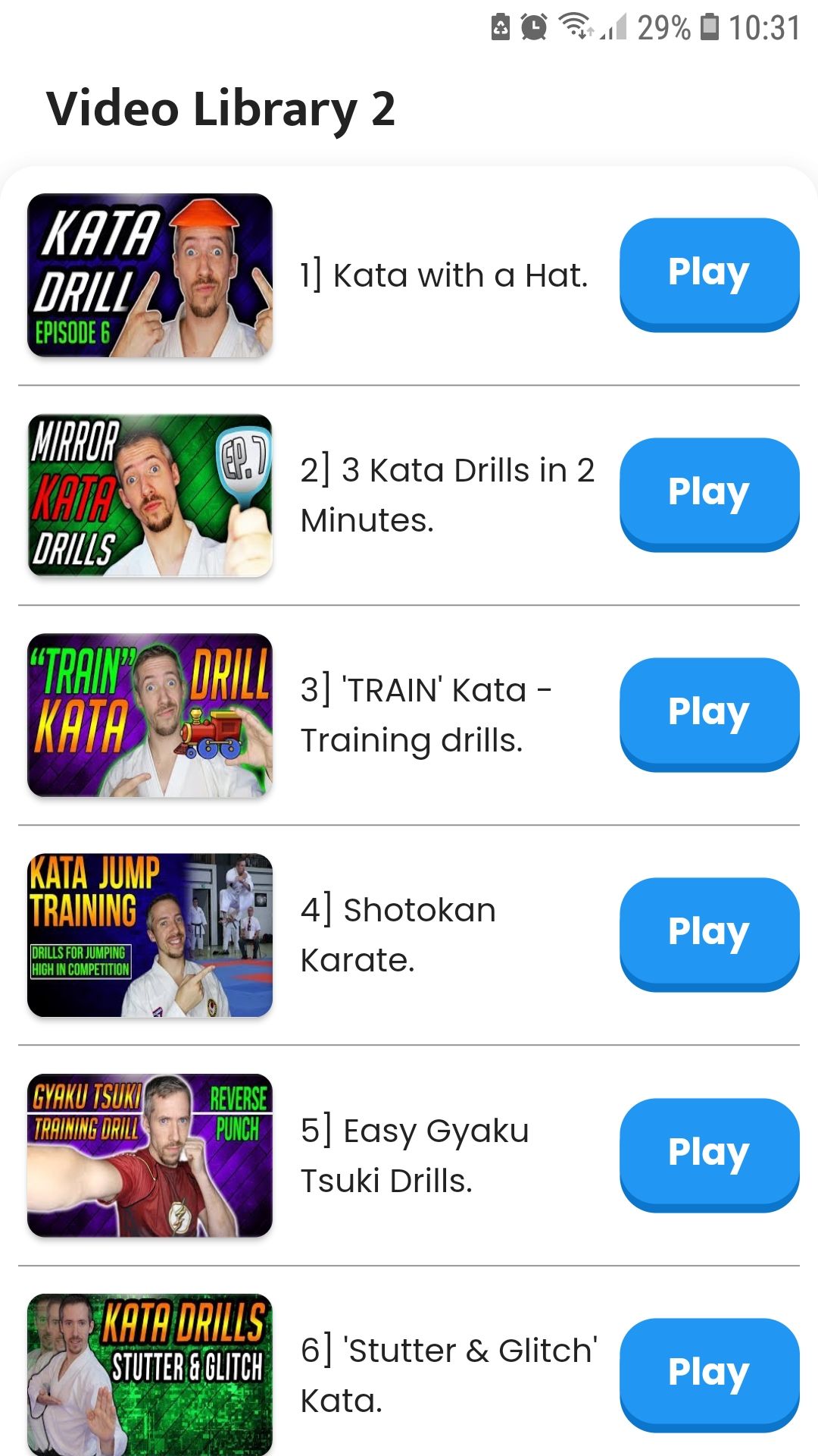 Karate training techniques video library 2 mobile app