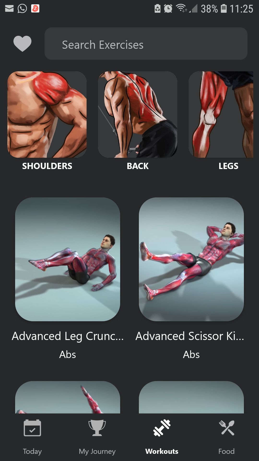 Muscle Man mobile exercise app exercise demonstrations