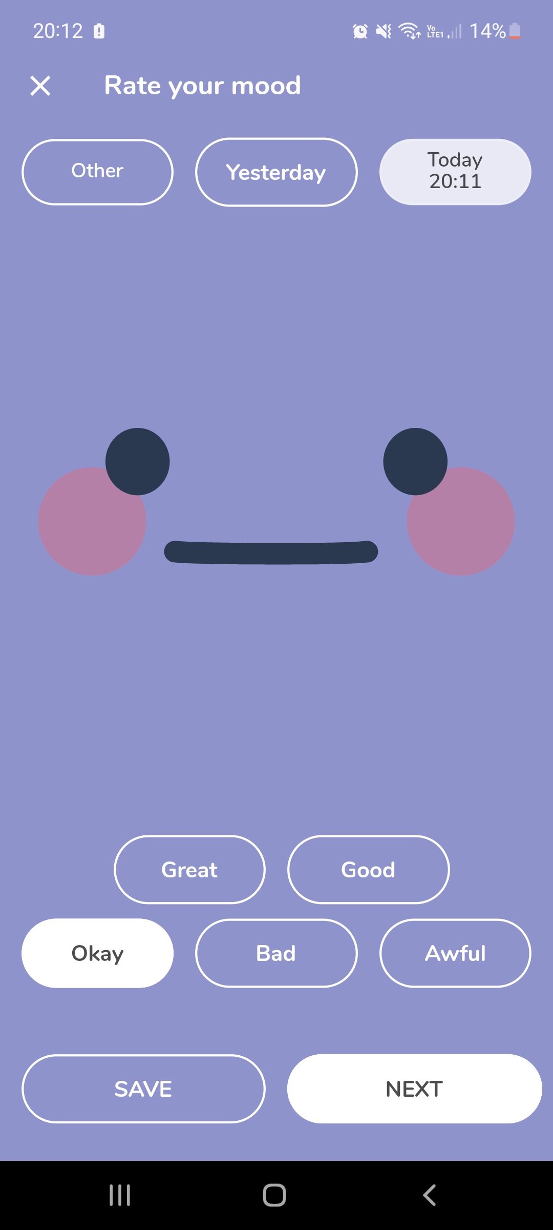 My possible self mental health mobile app mood