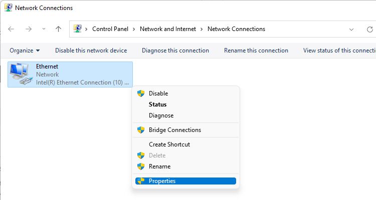 Network Connections In Windows
