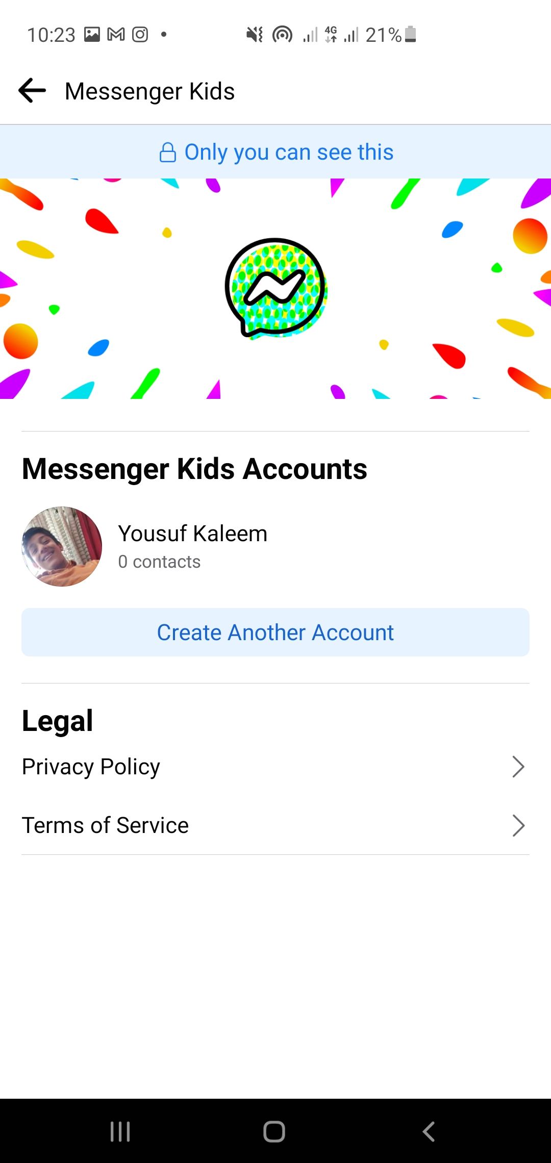 Open Messenger Kids on Facebook