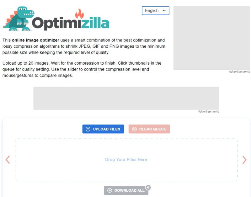Optimizilla website