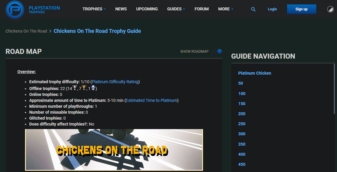 PlayStation Trophies Trophy Guide Example