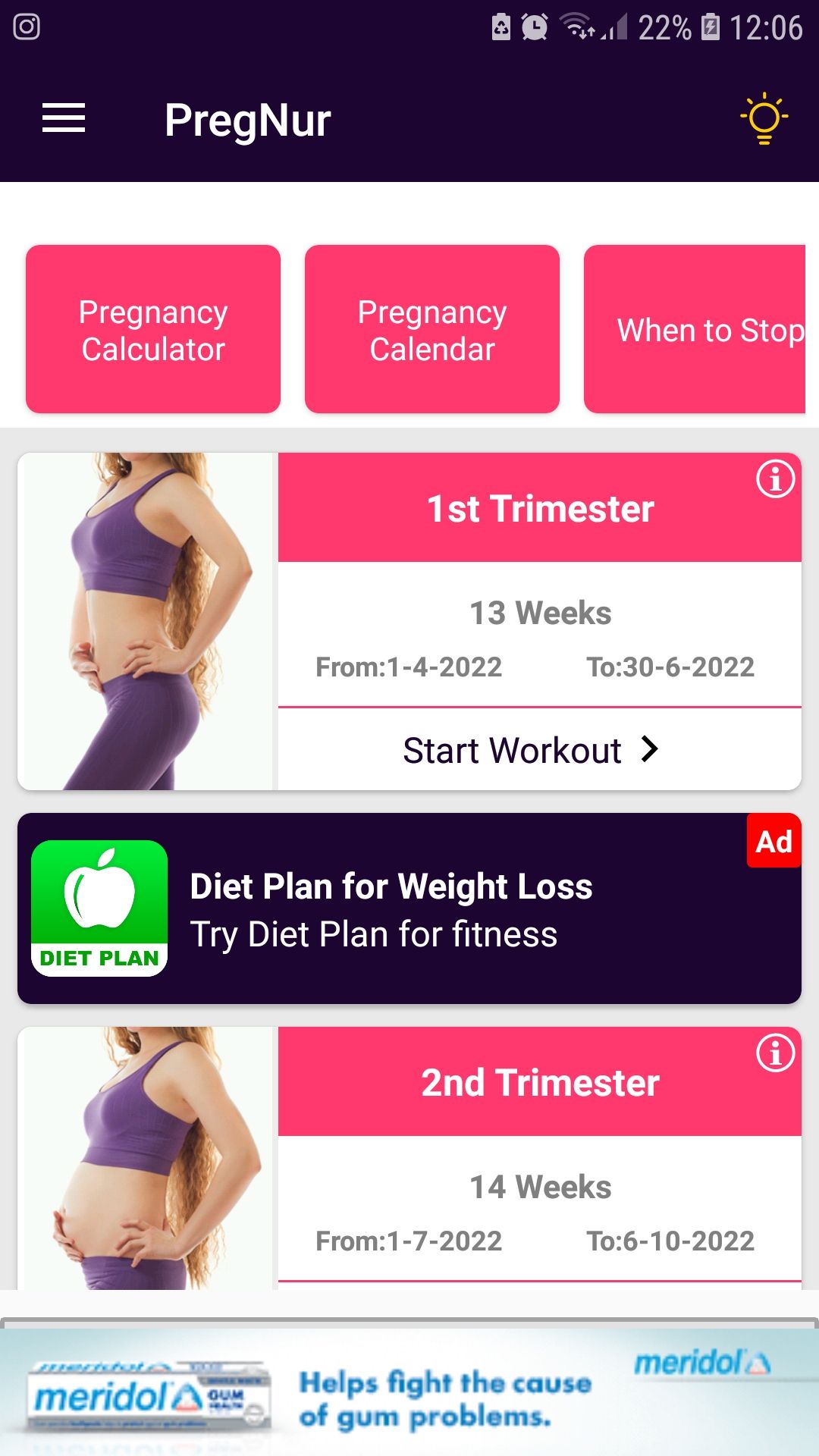 PregNur mobile prenatal exercise app