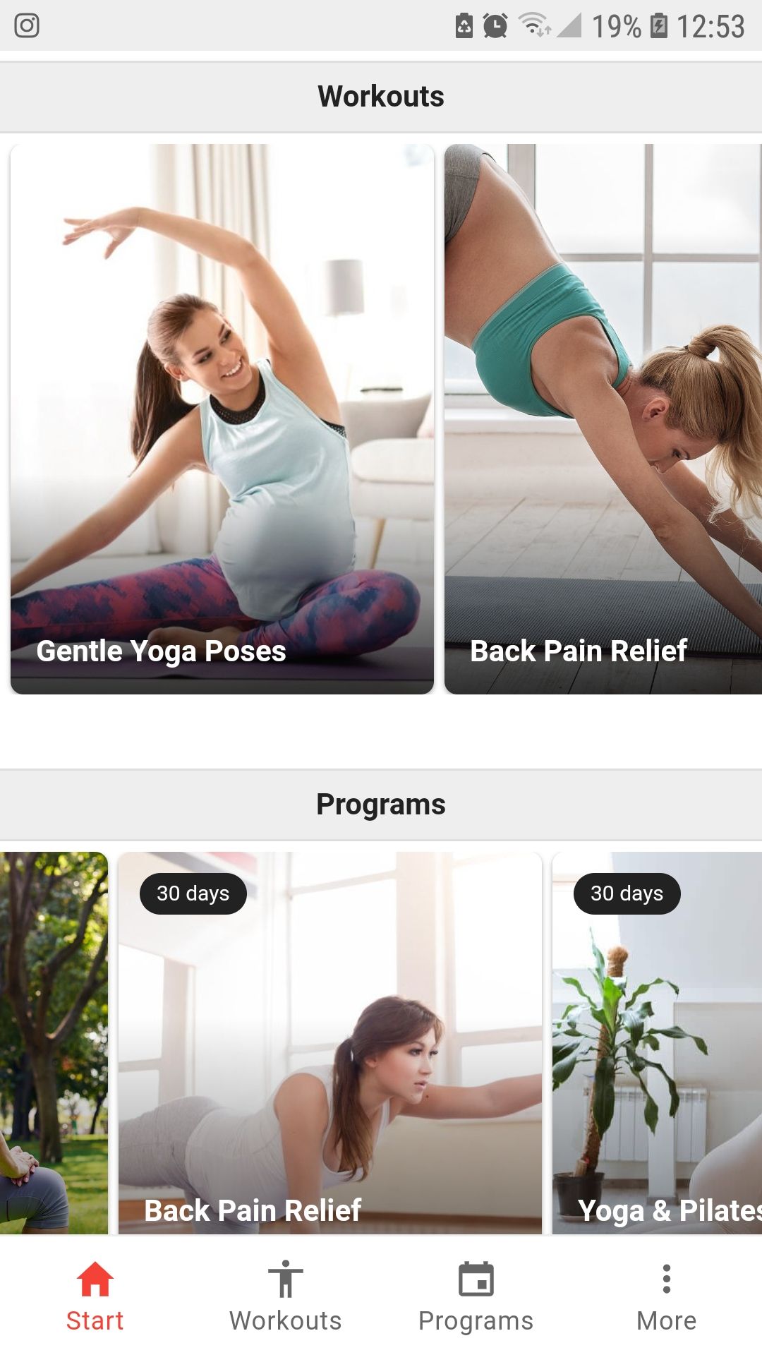 Prenatal Yoga Poses mobile workout app