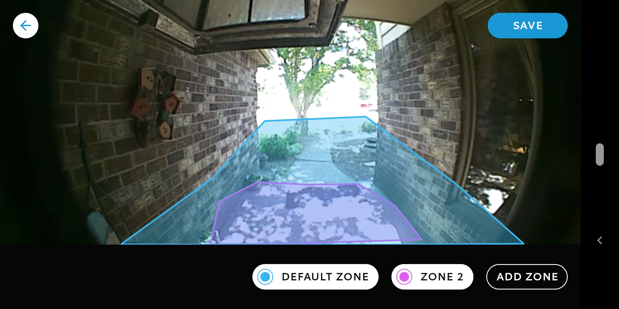 Setting up motion zones on sales ring doorbell