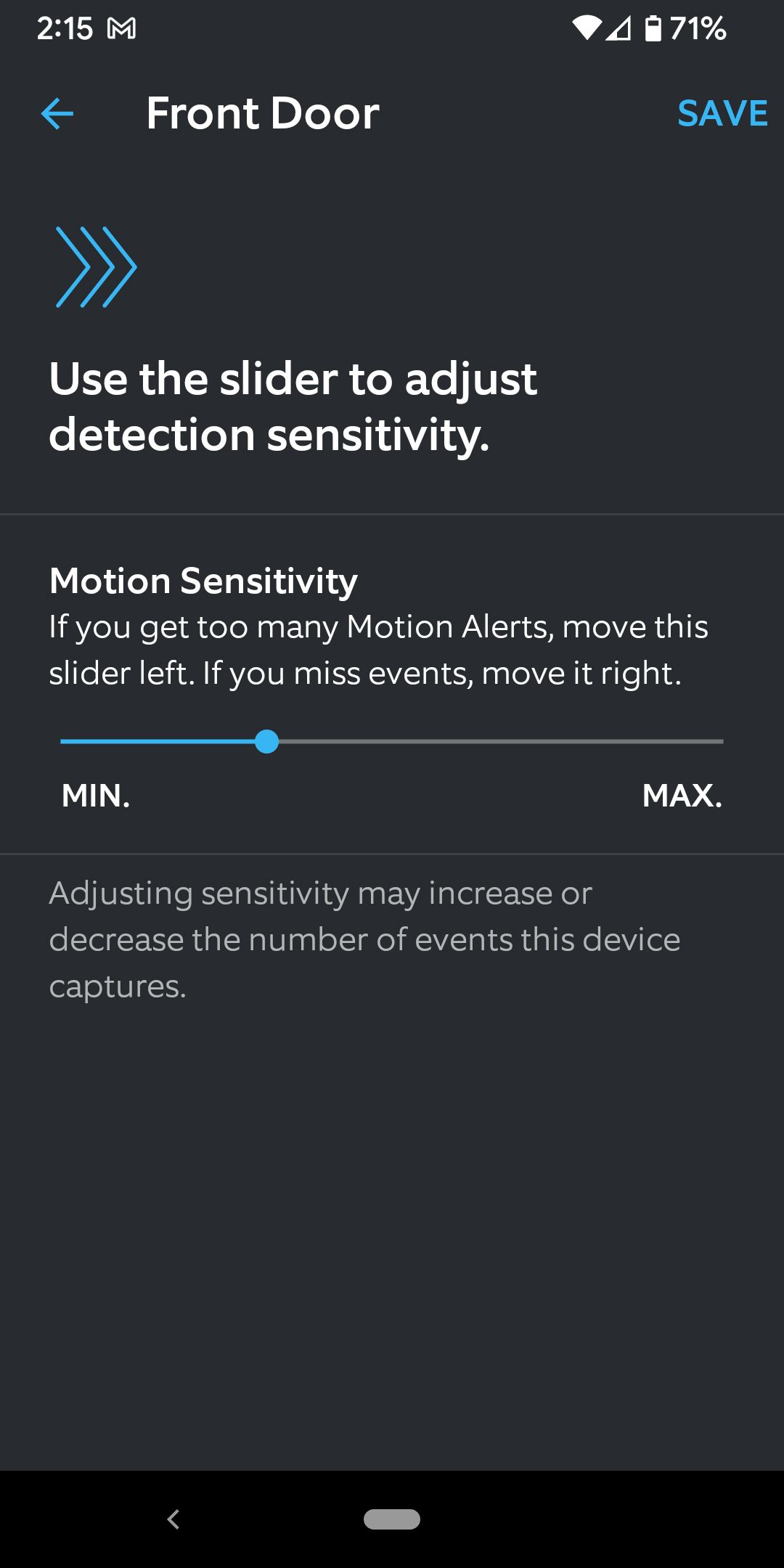 Ring doorbell 2 too sales sensitive