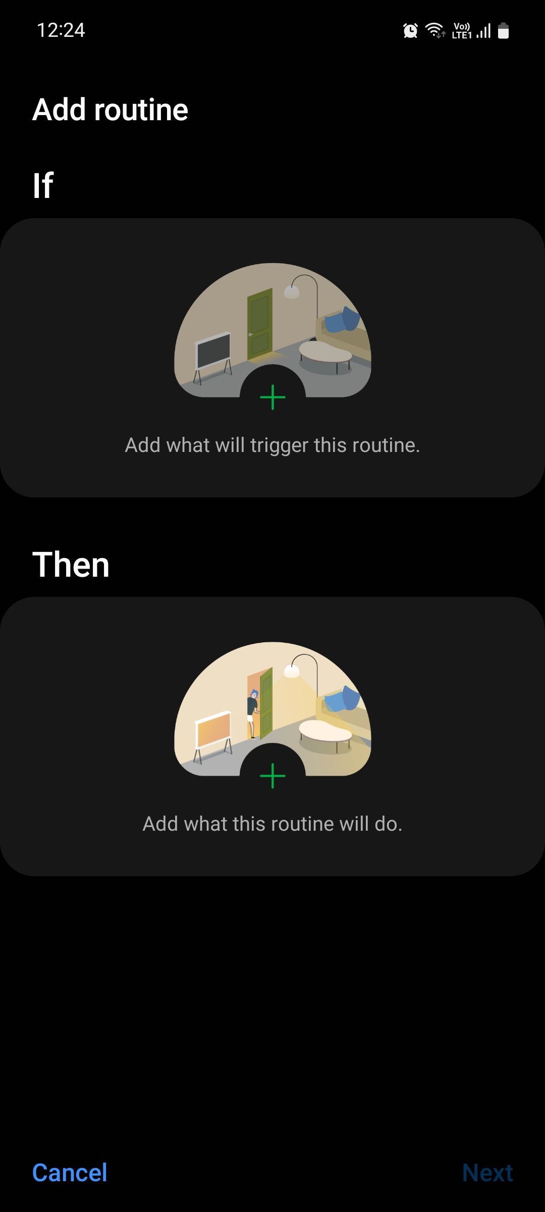Samsung Bixby Routines add routines
