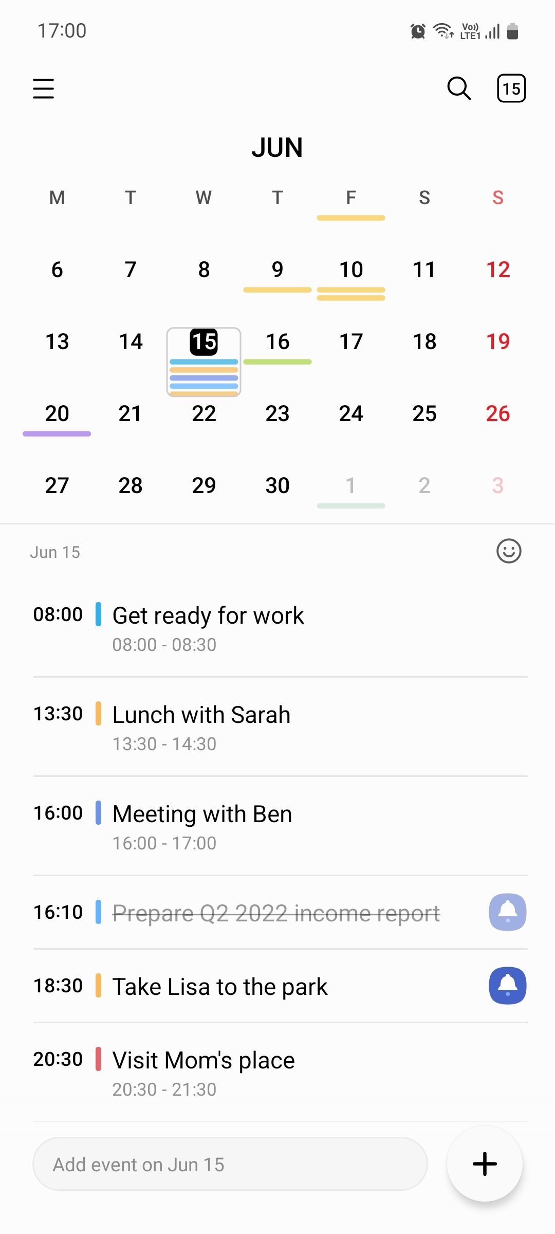 Samsung Reminder integration with Calendar