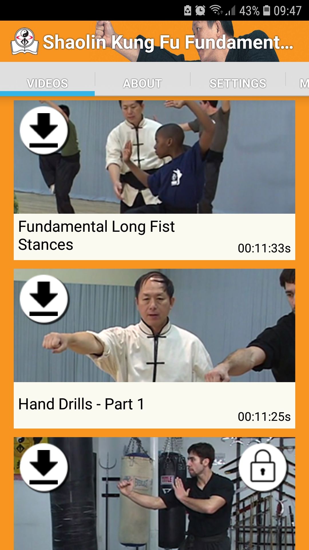 Shaolin Kung Fu karate fundamentals mobile app