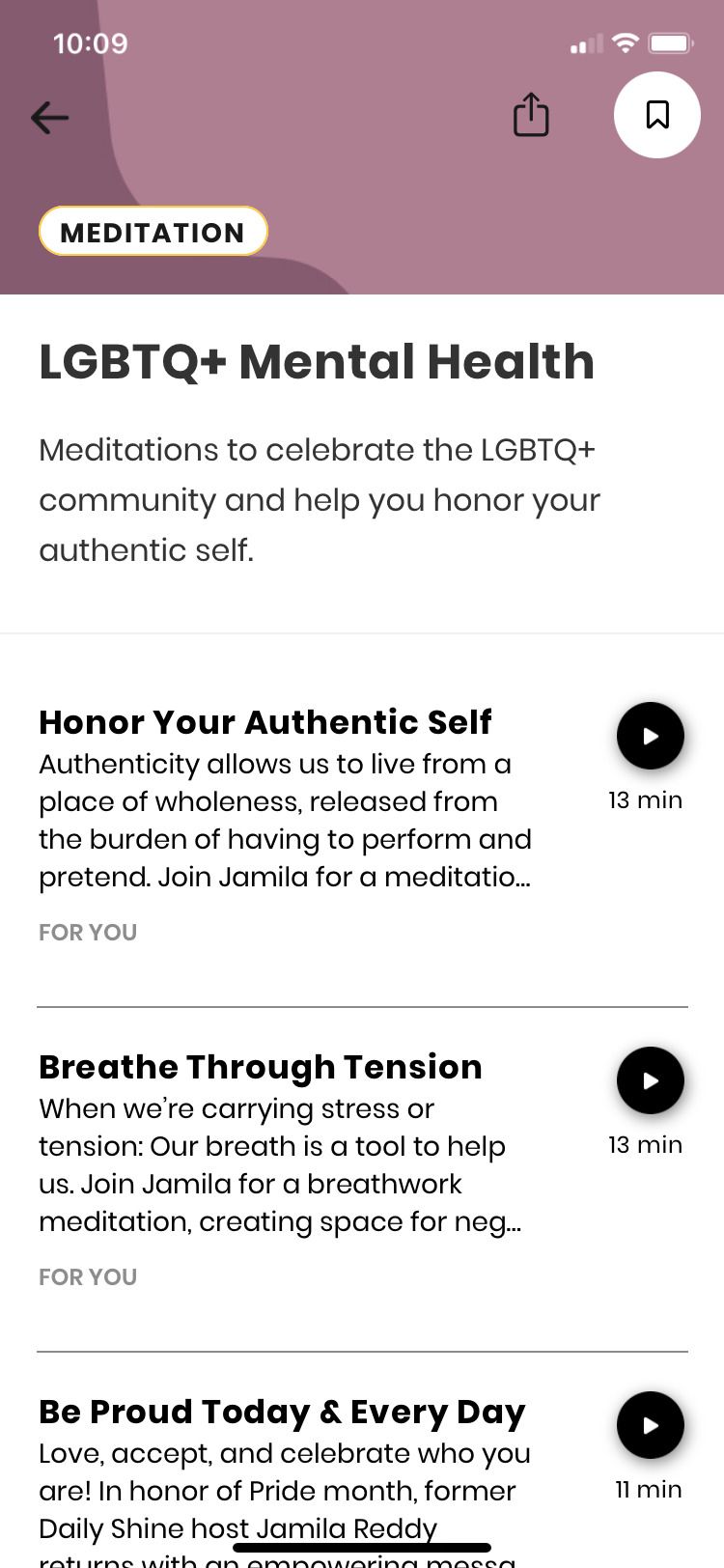 Shine app LGBTQ meditation