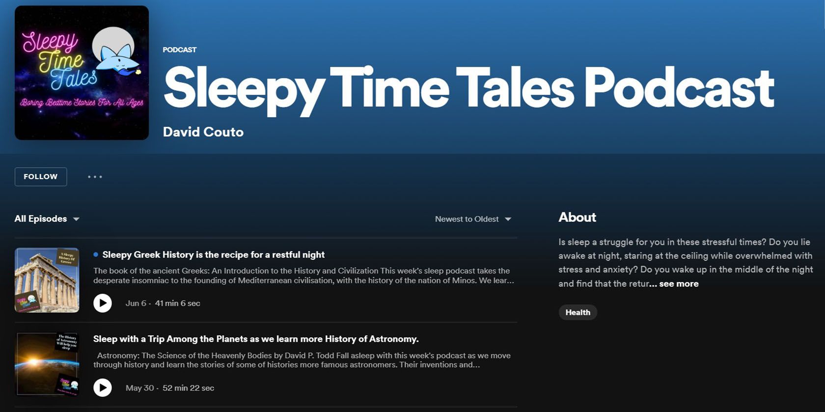 Sleepy Time Tales Podcast on Spotify