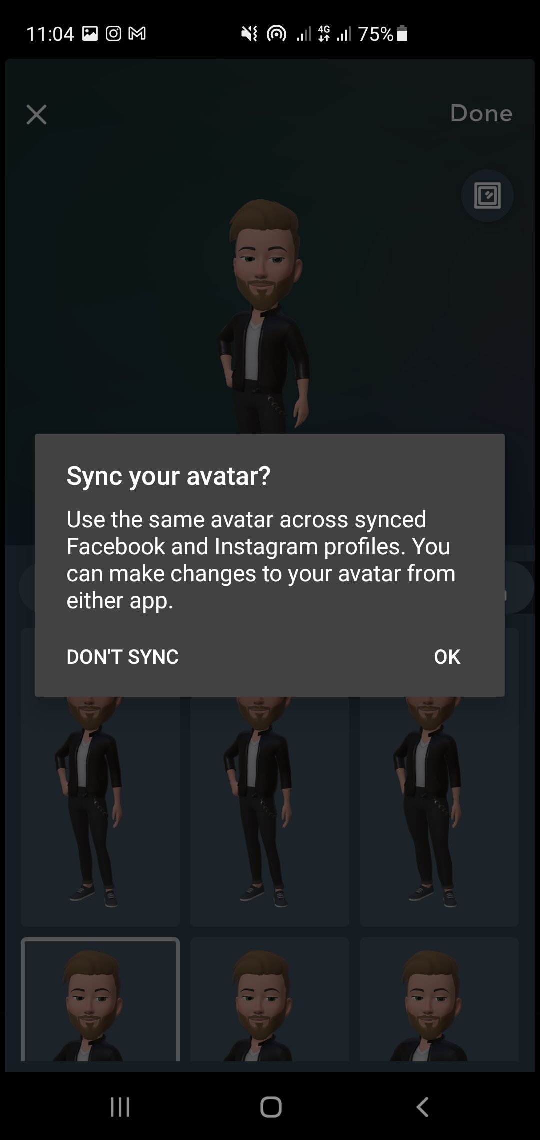 Sync your Avatar