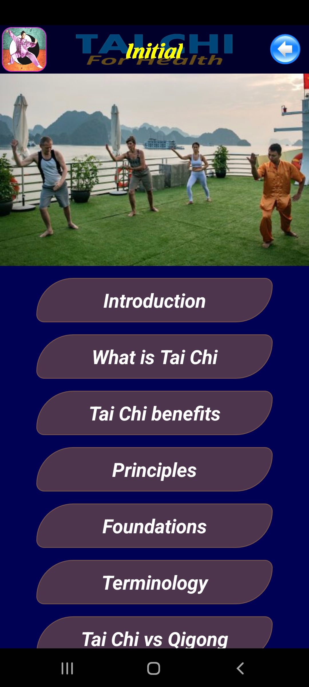 Tai Chi For Health mobile app for tai chi