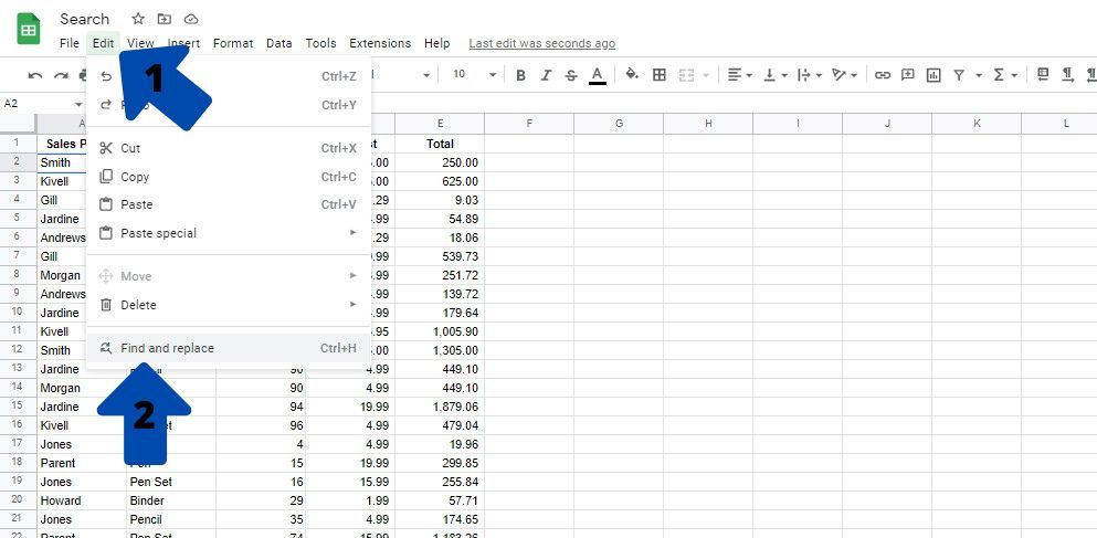 4 روش آسان برای جستجو در Google Sheets (با مثال) » خبر و ترفند روز