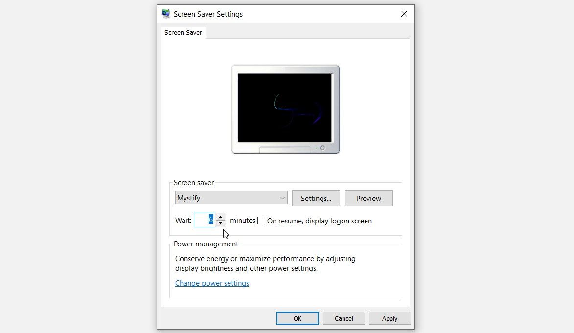 Menggunakan Pengaturan Sistem untuk Mengubah Pengaturan Timeout Screen Saver