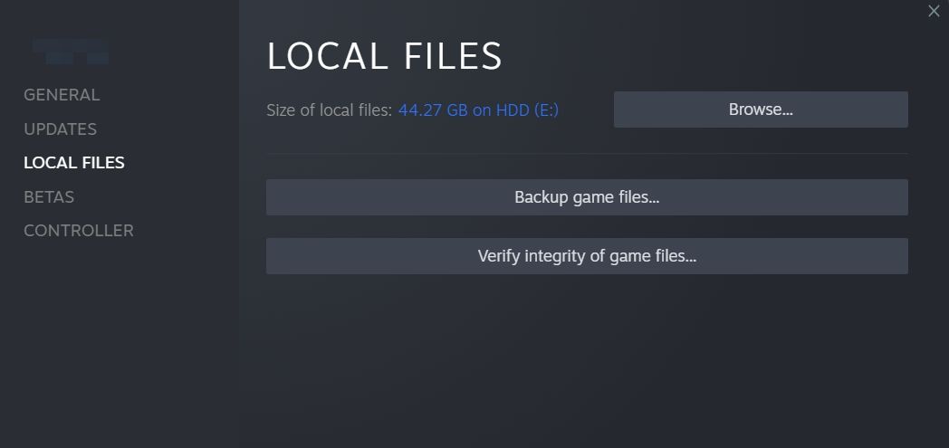 Verify Integrity of Game Files feature of Steam