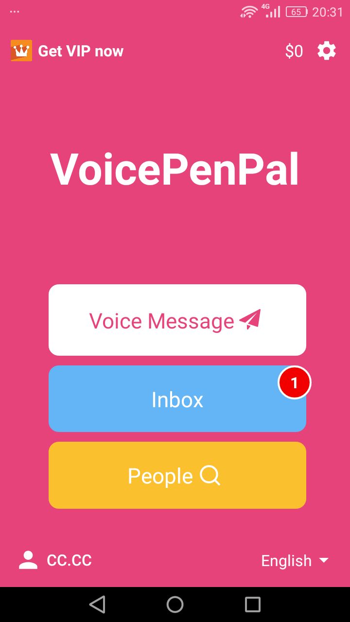 VoicePenPal - صفحه اصلی