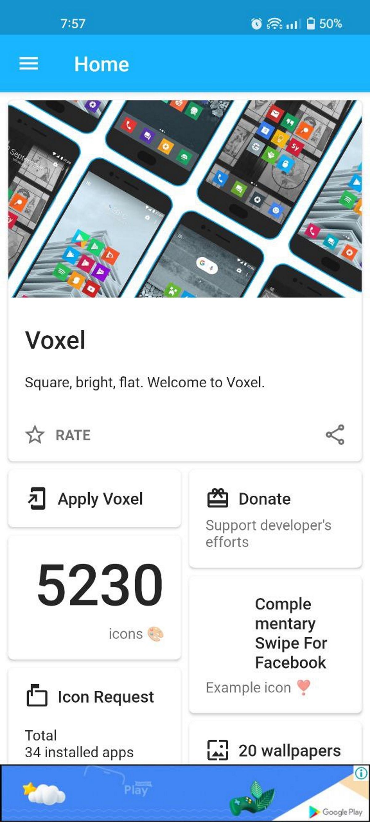 Voxel Icon Pack Home