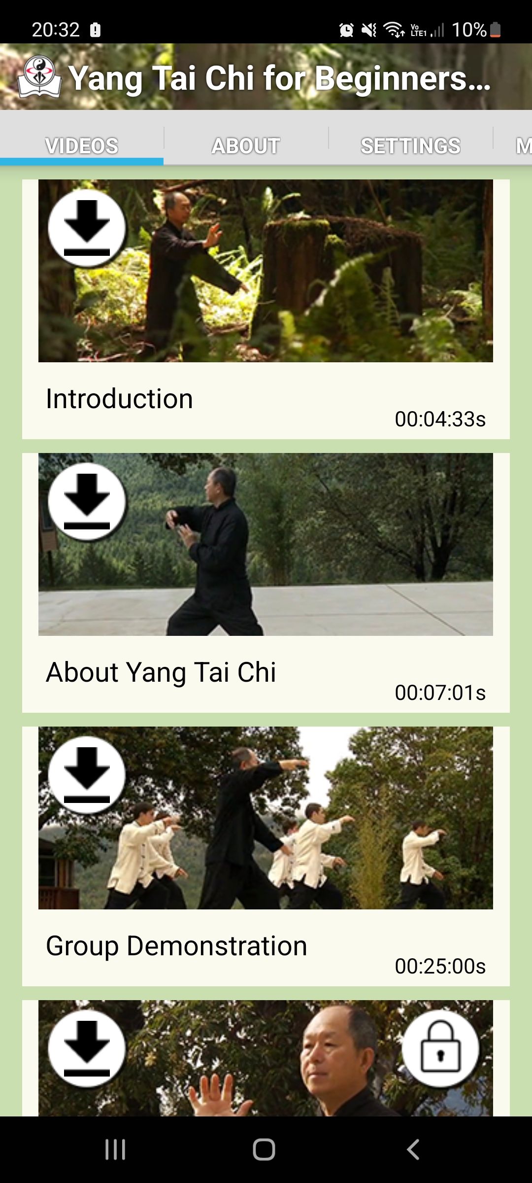 Yang Tai Chi for Beginners Part 1 mobile app