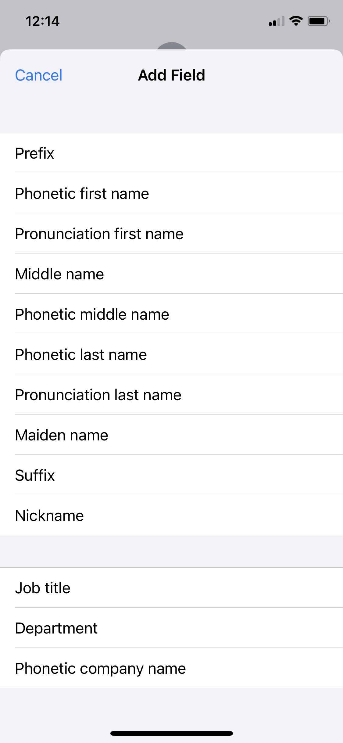 add contact pronunciation