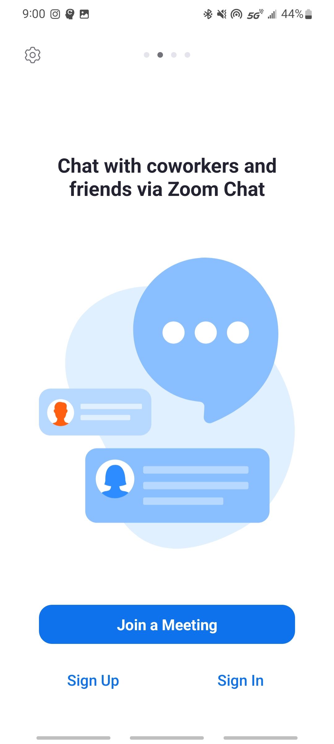 android app zoom chat to communicate with friends and coworkers