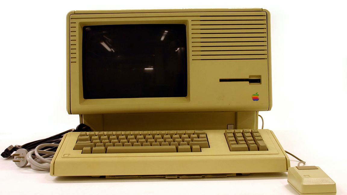 Apple Lisa on white background