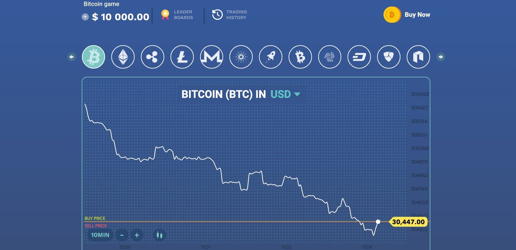 bitcoin flip homepage screenshot 