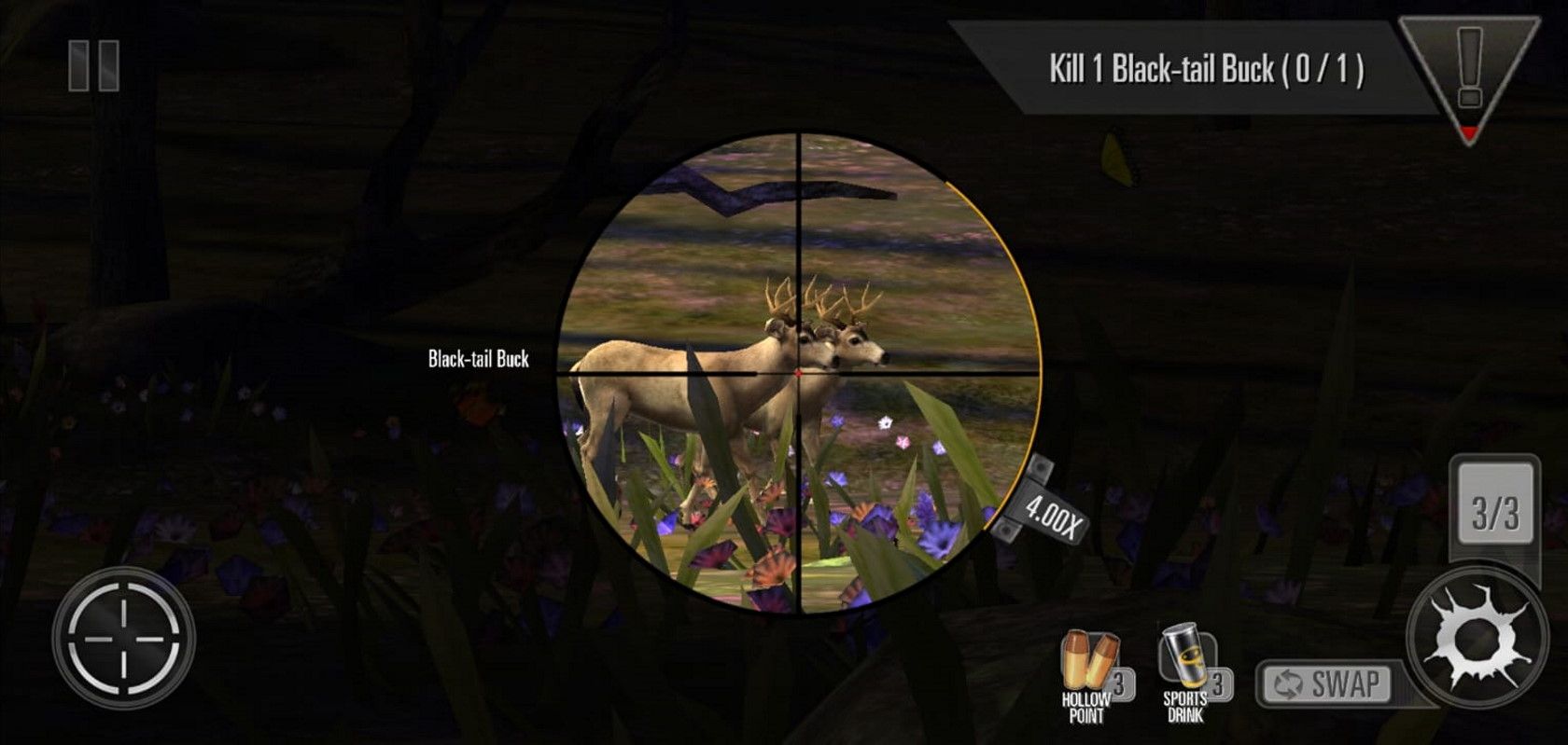 deer hunter classic mobile game gun zoom