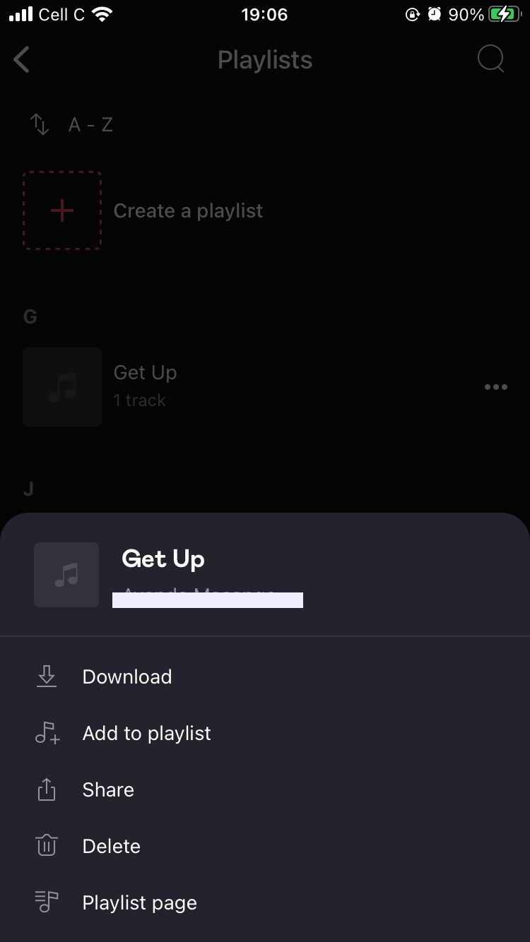 deezer get up playlist options