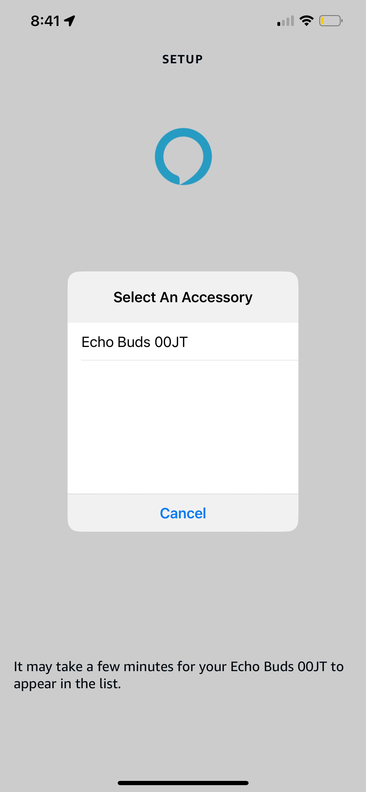 echo buds pair select